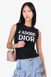 Christian Dior J'adore Black Tank Top Size 6
