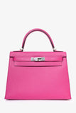 Hermes 2018 Rose Poupre Epsom Leather Sellier Kelly 28