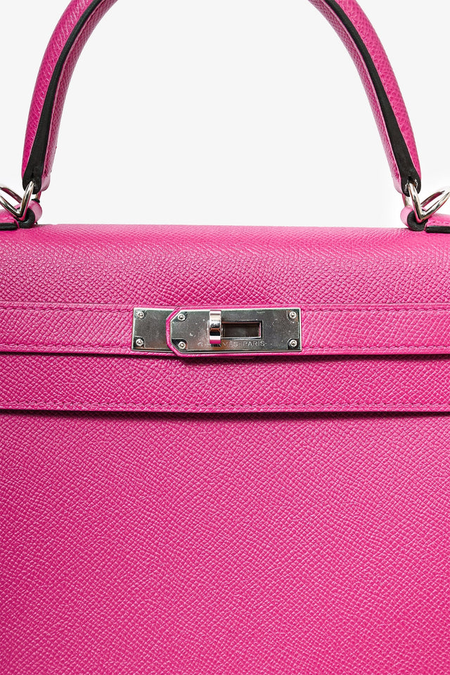 Hermes 2018 Rose Poupre Epsom Leather Sellier Kelly 28
