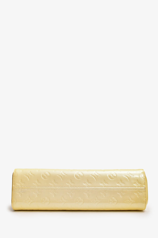 Louis Vuitton 2006 Yellow Vernis Roxbury Top Handle with Strap