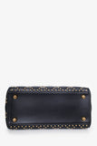 Christian Dior 2017 Black Leather Medium Studded Supple Lady Dior Bag