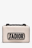 Christian Dior White Leather J'ADior Small Crossbody Bag (As Is)