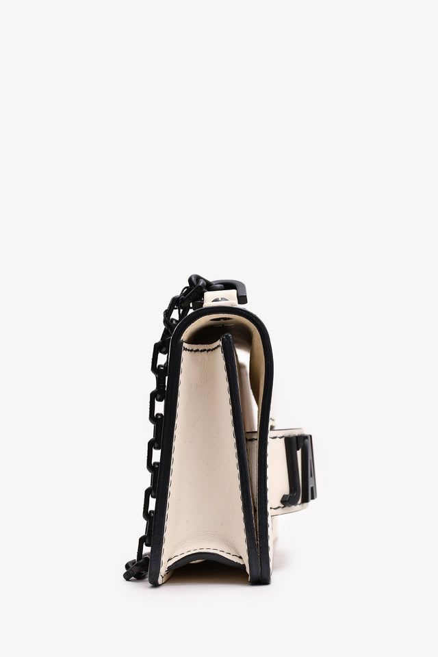 Christian Dior White Leather J'ADior Small Crossbody Bag (As Is)