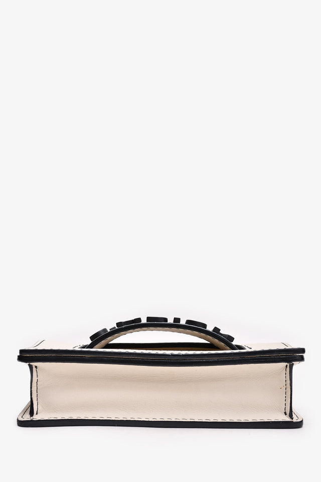 Christian Dior White Leather J'ADior Small Crossbody Bag (As Is)