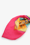 Hermes Pink/Multicolour Cashmere/Silk Printed Scarf 140CM