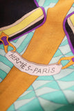 Hermes Pink/Multicolour Cashmere/Silk Printed Scarf 140CM
