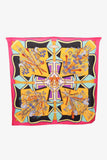 Hermes Pink/Multicolour Cashmere/Silk Printed Scarf 140CM