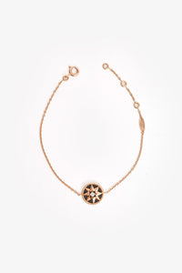 Christian Dior 18K Yellow Gold Diamond Set Rose Des Vents Bracelet