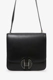 Hermes 2018 Black Evercolor Leather 2002 20 Crossbody Bag