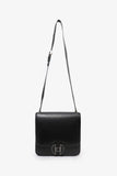 Hermes 2018 Black Evercolor Leather 2002 20 Crossbody Bag