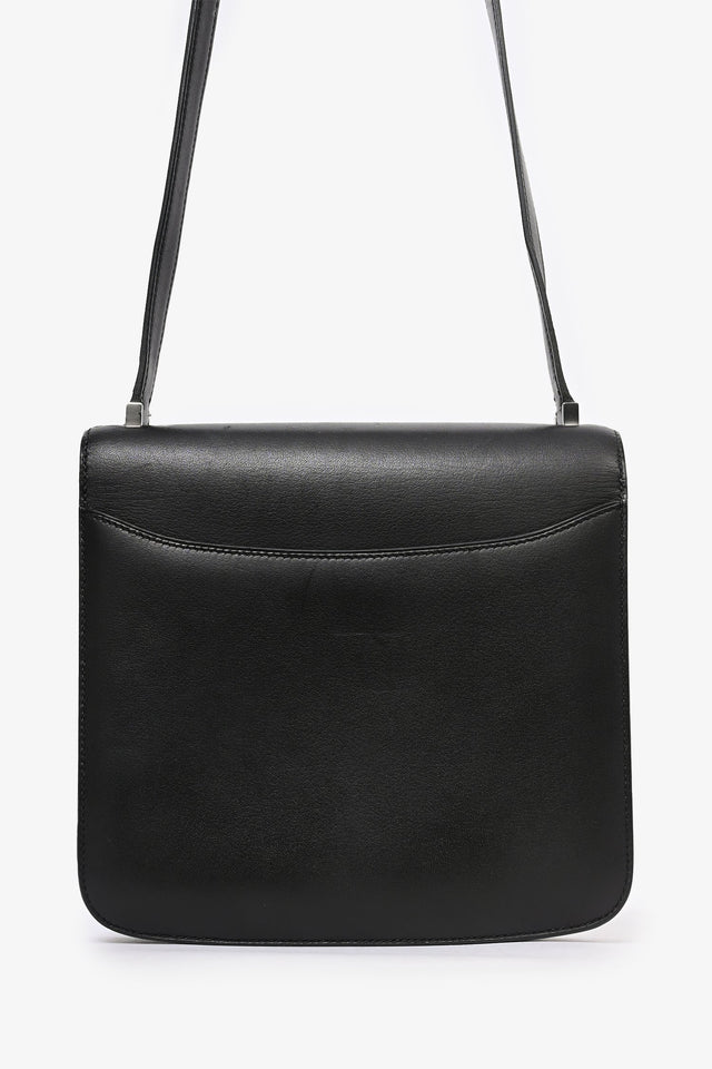 Hermes 2018 Black Evercolor Leather 2002 20 Crossbody Bag