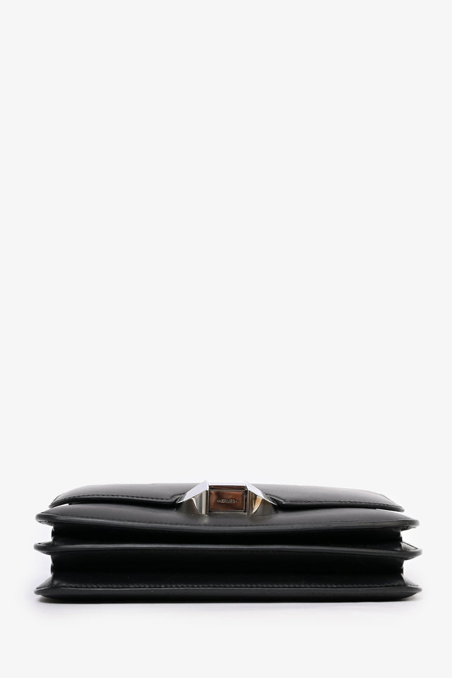 Hermes 2018 Black Evercolor Leather 2002 20 Crossbody Bag