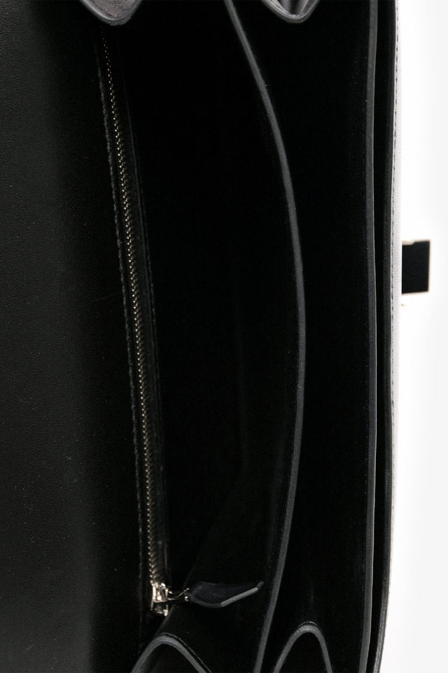 Hermes 2018 Black Evercolor Leather 2002 20 Crossbody Bag