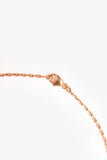 Hermes Rose Gold Toned/Baby Blue Enamel H Pop Necklace