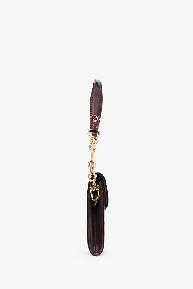 Louis Vuitton 2010 Amarante Vernis Sunset Boulevard Wallet on Chain