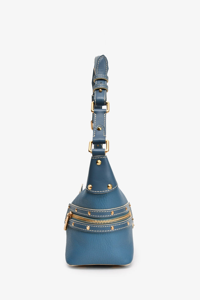 Louis Vuitton 2005 Blue Leather Shauli L'impetueux Shoulder Bag