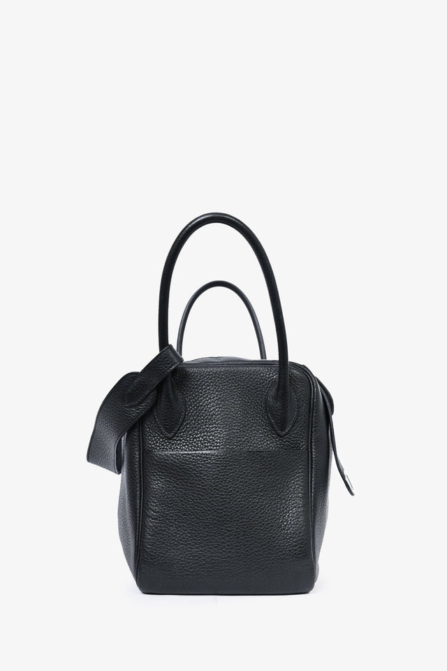 Hermes 2015 Black Clemence Leather Lindy 34