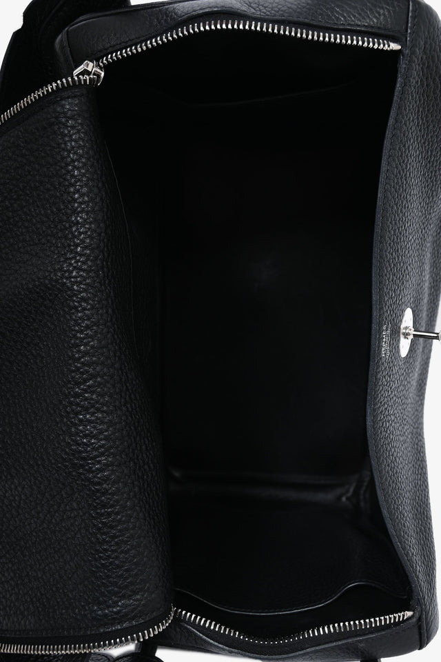 Hermes 2015 Black Clemence Leather Lindy 34