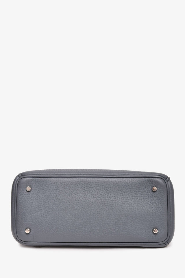 Christian Dior Grey Grained Leather 'Diorissimo' Tote with Strap