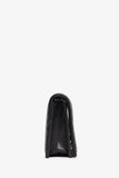 Prada Black Chevron Leather Wallet on Chain