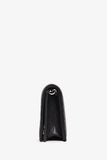 Prada Black Chevron Leather Wallet on Chain