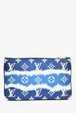 Louis Vuitton Limited Edition Blue Monogram 'Escale' Double Zip Pochette