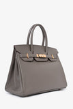 Hermes 2020 Birkin 30 Gris Etain Epson Leather Top Handle Bag