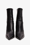 Christian Dior Black Leather Heeled Ankle Boot Size 37