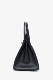 Hermes 2020 Black Epsom Leather Retourne Birkin 30 GHW