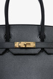 Hermes 2020 Black Epsom Leather Retourne Birkin 30 GHW