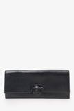Hermes 2006 Black Chamonix Leather Maharani Clutch