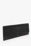 Hermes 2006 Black Chamonix Leather Maharani Clutch