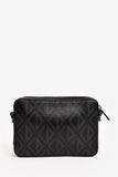 Dior Homme Black Coated Canvas CD Print Zipped Pouch
