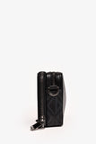 Dior Homme Black Coated Canvas CD Print Zipped Pouch