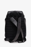 Christian Dior Homme Black Coated Canvas/Leather CD Diamond Print 'Hit The Road' Backpack