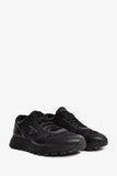 Prada Black Leather/Nylon Triangle Logo 'Prax' Sneakers Size 10 Mens
