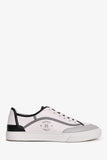 Hermes White/Grey Leather 'Get' Sneakers Size 44.5 Mens