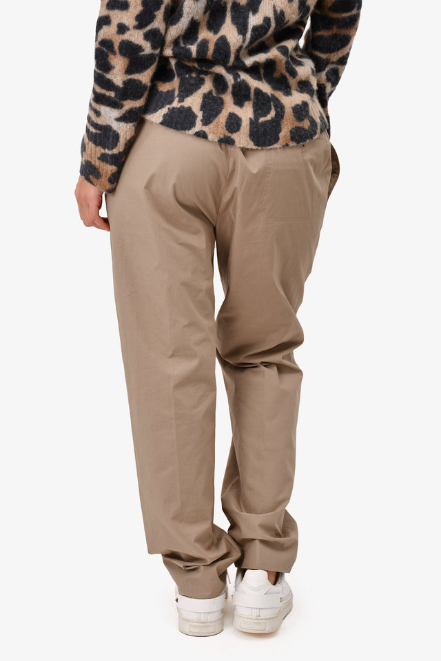 Hermes Taupe Cotton Drawstring Joggers Size 44 Mens