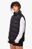 Prada 2022 Black Padded Re-Nylon Logo Vest Size 54 Mens