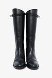 Hermes Black Smooth Leather 'Jumping' Riding Boots Size 38.5