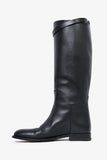 Hermes Black Smooth Leather 'Jumping' Riding Boots Size 38.5