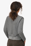 Christian Dior Black/White Houndstooth Pattern Cashmere/Silk igan and Twin Set Size 8