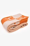 Hermes Écru/Potiron Merinos Avalon Throw Blanket