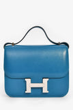 Hermes 2017 Bleu Izmir Tadelakt Leather Constance 18