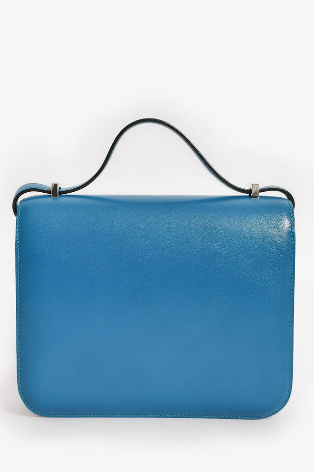 Hermes 2017 Bleu Izmir Tadelakt Leather Constance 18