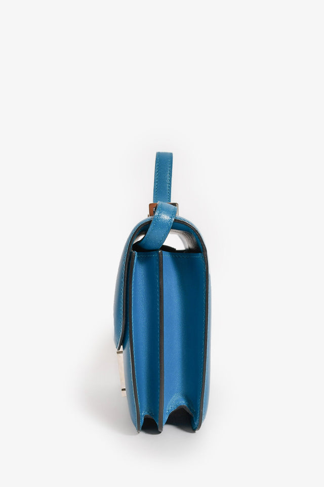 Hermes 2017 Bleu Izmir Tadelakt Leather Constance 18