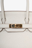 Hermes 2019 Beton Clemence Leather Birkin 30