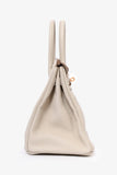 Hermes 2019 Beton Clemence Leather Birkin 30
