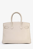 Hermes 2019 Beton Clemence Leather Birkin 30