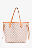 Louis Vuitton 2017 Damier Azur Neverfull MM with Pouch